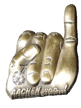 3592016 - Aachener Klenkes Pin mit Strassstein in 3D